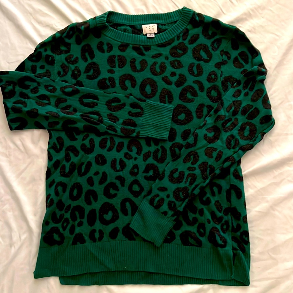 A•NEW•DAY (Target)|Large Leopard Print Sweater